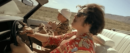 Raoul Duke et Maître Gonzo - Johnny Depp et Benicio Del Toro.