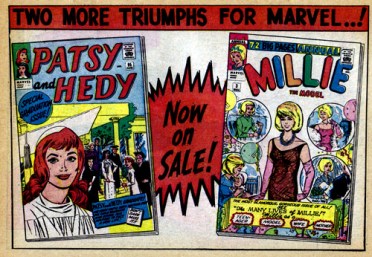 Publicité pour les comics Patsy Walker et Millie - © https://flic.kr/p/9stZ43